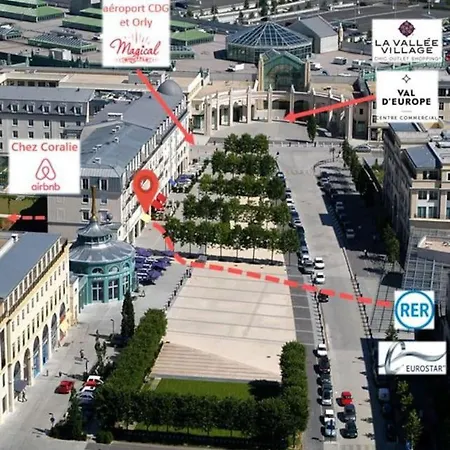 Appartement Disneyland Paris 70m² Face Parc, Place Ariane